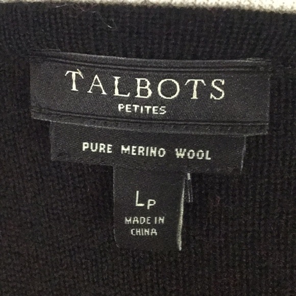 NWOT Talbots windowpane cardigan - so cute! - Picture 7 of 8